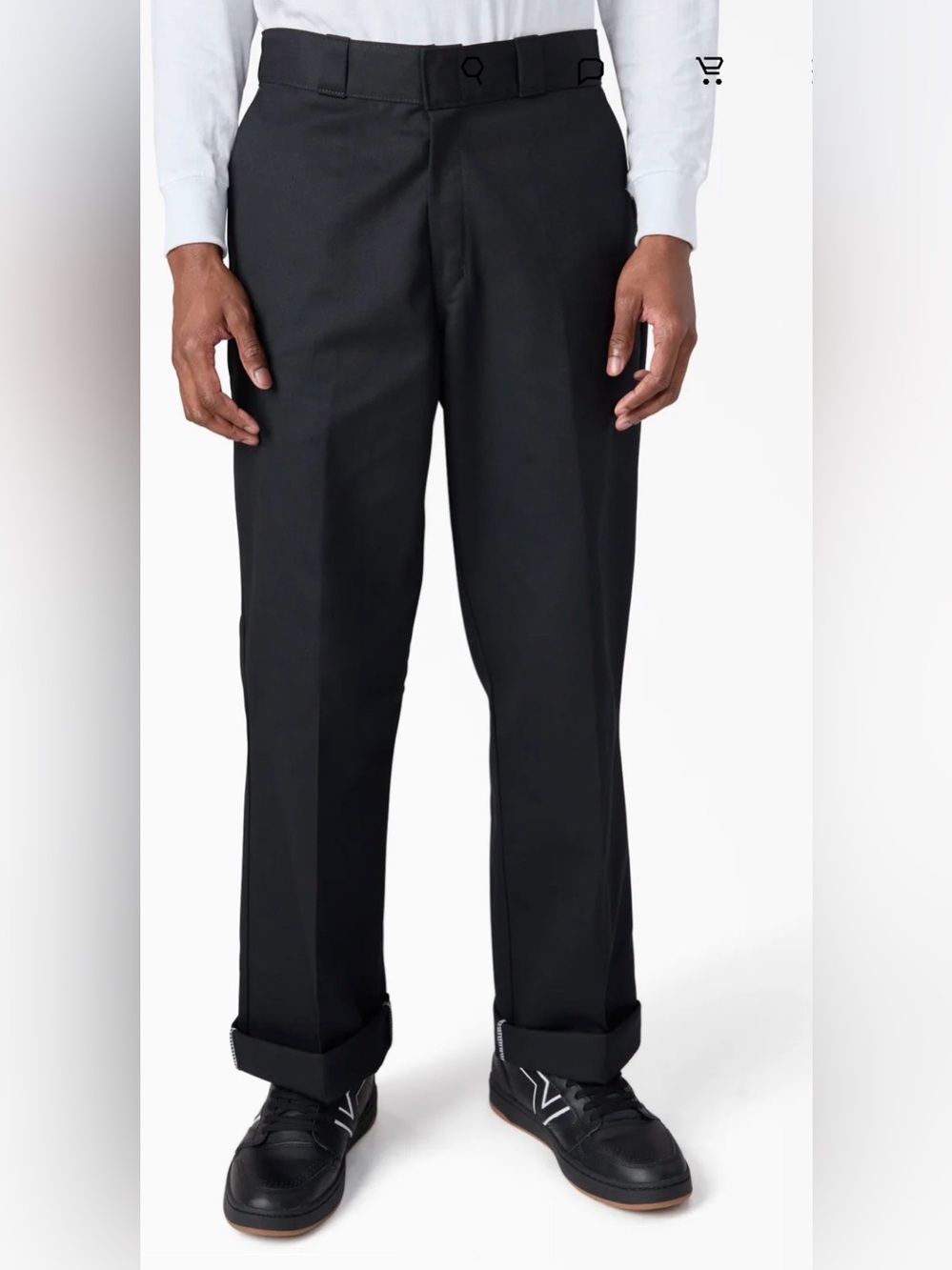 Dickies 877 Black loose fit Work Pant -46x32